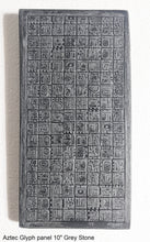 Load image into Gallery viewer, Aztec Mayan Glyph Panel Wall plaque Fragment relief www.Neo-Mfg.com 10&quot; j12
