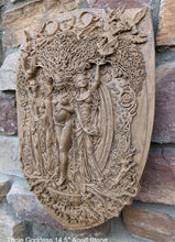 Load image into Gallery viewer, Wiccan Triple Goddess Maiden Mother Crone Wall Plaque Sculpture Pagan 14.5&quot; www.Neo-Mfg.com mythical
