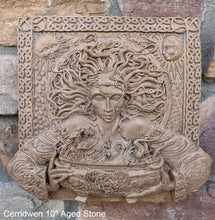 Load image into Gallery viewer, Wiccan Cerridwen Goddess Maiden Wall Plaque Sculpture Pagan 10&quot; www.Neo-Mfg.com mythical
