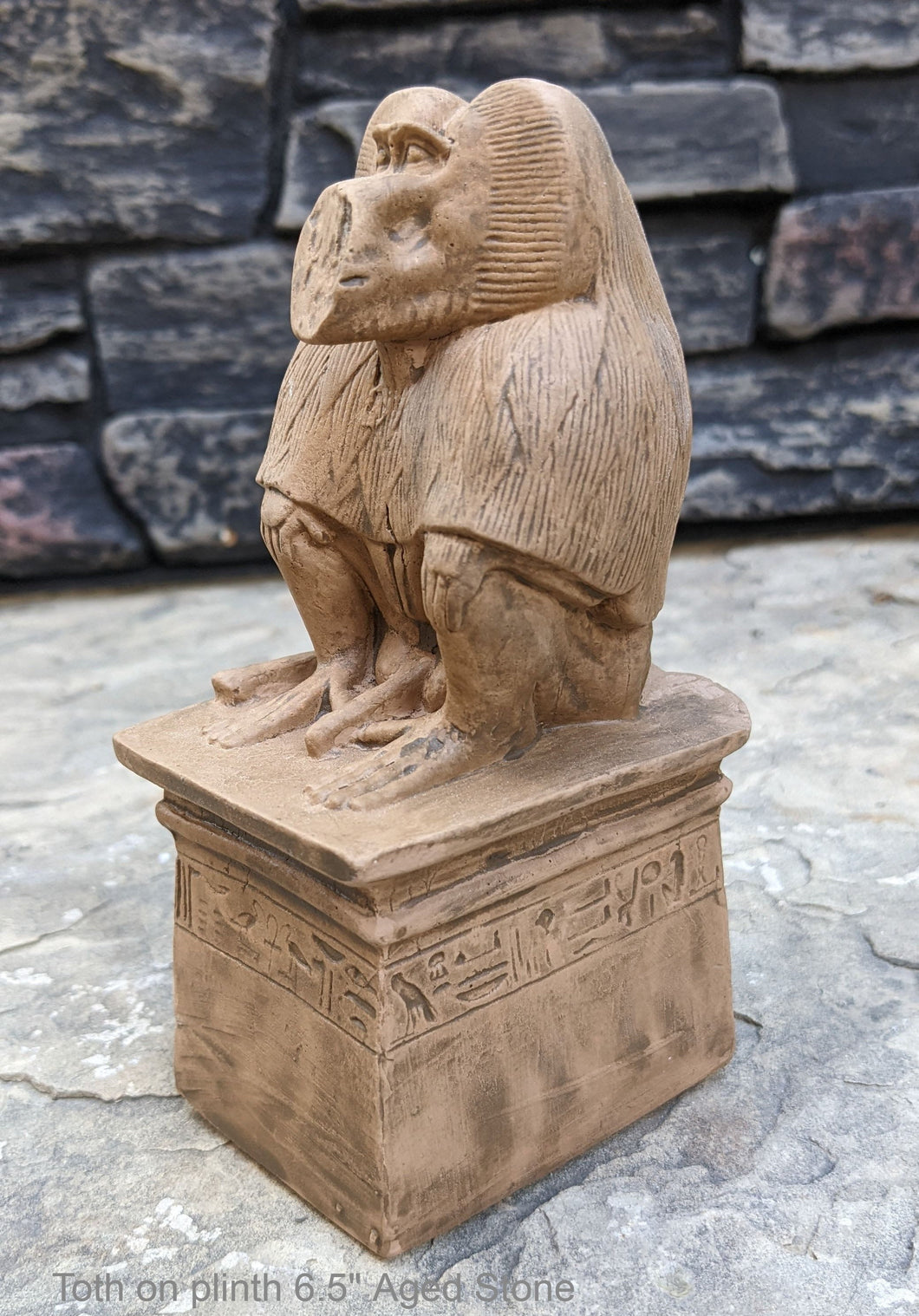 History Egyptian God Thôt statue Sculpture museum reproduction art 6.5