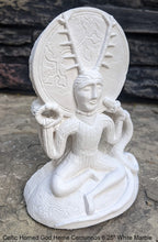 Load image into Gallery viewer, Wiccan Celtic Horned God Herne Cernunnos Wall Plaque Sculpture Pagan 6.25&quot; www.Neo-Mfg.com mythical
