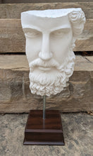 Load image into Gallery viewer, Roman Greek emperor Lucius Verus Fragment 3D Portrait Face Wall Plaque Sculpture 17&quot; www.Neo-Mfg.com Museum reproduction Marcus Aurelius
