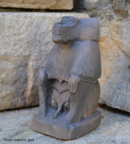 History Egyptian THOTH Hedj-wer god of wisdom Baboon Sculpture carving statue www.Neo-Mfg.com museum reproduction