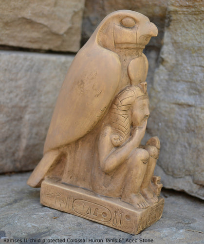 History Egyptian Ramses II child protected Colossal Hurun Tanis Artifact Sculpture 6