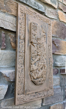 Load image into Gallery viewer, Aztec Mayan Yaxchilán Lintel Sculpture 20" www.Neo-Mfg.com Plaque relief carving

