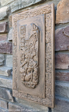 Load image into Gallery viewer, Aztec Mayan Yaxchilán Lintel Sculpture 20" www.Neo-Mfg.com Plaque relief carving
