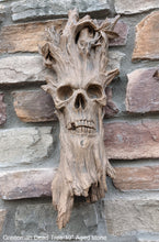 Load image into Gallery viewer, Greenman Whispering Wilhelm green man OLD Tree Sculptural wall relief carving plaque www.Neo-Mfg.com 19&quot;
