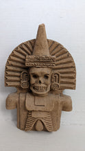 Load image into Gallery viewer, Aztec Mayan Day of the dead skeleton mexican folk lore vintage God of death figure 8&quot; Sculpture www.Neo-Mfg.com home decor
