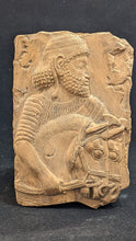 Load image into Gallery viewer, Assyrian Persian man and horses sculpture plaque wall www.Neo-Mfg.com Mesopotamia
