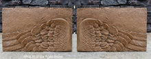 Load image into Gallery viewer, Angel Wings 2pc wall sculpture statue plaque www.Neo-Mfg.com Memorial 11.5&quot; each - Sold as Pair
