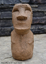 Load image into Gallery viewer, MOAI AHU Rapa Nui Stone Statue Sculpture www.Neo-Mfg.com 8.75&quot; Easter island
