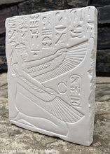 Load image into Gallery viewer, History Egyptian Goddess Winged Maat Sculptural wall relief www.Neo-Mfg.com 6&quot;
