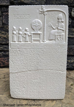 Load image into Gallery viewer, Babylonian Tablet of Shamash Sun god tablet Museum reproduction plaque www.NEO-MFG.com 11&quot;
