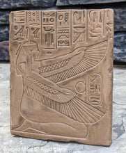 Load image into Gallery viewer, History Egyptian Goddess Winged Maat Sculptural wall relief www.Neo-Mfg.com 6&quot;
