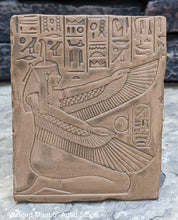 Load image into Gallery viewer, History Egyptian Goddess Winged Maat Sculptural wall relief www.Neo-Mfg.com 6"
