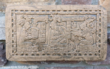 Load image into Gallery viewer, History Aztec Mayan Palace tomb carving wall plaque art 12.5" www.Neo-Mfg.com a3

