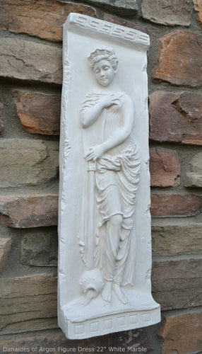 Roman Greek 3pc set Carved nymph Fountain Innocents Danaides Argos Figure Sculptural Wall frieze plaque Fragment relief www.Neo-Mfg.com 22