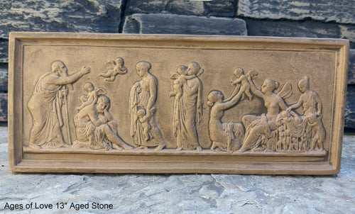 Roman Greek Thorvaldsen The Ages of Love 1824 Cherub nursery plaque wall relief www.Neo-Mfg.com 13