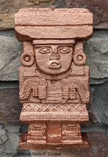 Load image into Gallery viewer, History Aztec Maya Chalchiuhtlicue Teotihuacan Stele Totem Artifact Sculpture Statue 8&quot; Tall www.Neo-Mfg.com Museum replica

