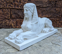 Load image into Gallery viewer, Egyptian French Sphinx Female statue fragment replica sculpture Artifact 13.75&quot; www.Neo-Mfg.com
