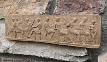 Load image into Gallery viewer, History Roman Parthenon Frieze Stela Fragment Sculptural wall relief plaque www.Neo-Mfg.com 9.5&quot; Henning design
