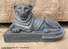 Load image into Gallery viewer, History Egyptian Lions of Nectanebo Statue Sculpture www.NEO-MFG.com 5.5&quot;
