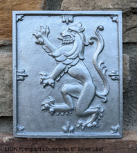 Load image into Gallery viewer, Animal LION Rampant Lowenbrau sculpture wall Plaque www.Neo-Mfg.com 6&quot;
