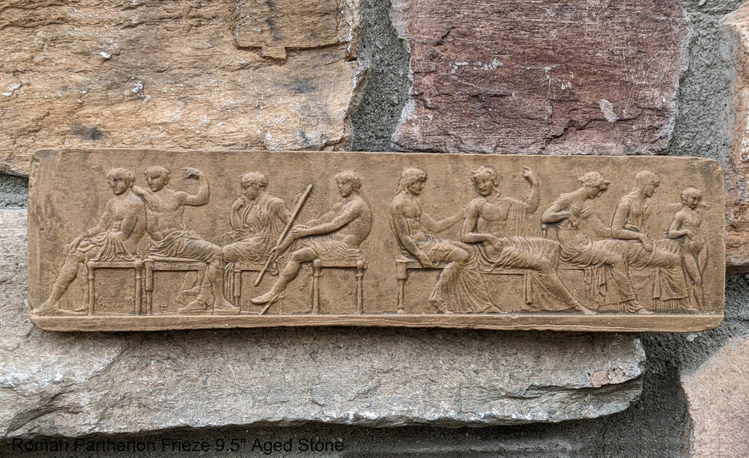 History Roman Parthenon Frieze Stela Fragment Sculptural wall relief plaque www.Neo-Mfg.com 9.5