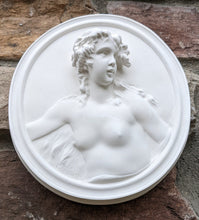 Load image into Gallery viewer, Claude Michel Clodion nude lady 3d sculpture Wall plaque relief art www.Neo-Mfg.com home decor 7.5&quot; museum reproduction 2pc
