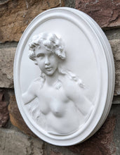 Load image into Gallery viewer, Claude Michel Clodion nude lady 3d sculpture Wall plaque relief art www.Neo-Mfg.com home decor 7.5&quot; museum reproduction 2pc
