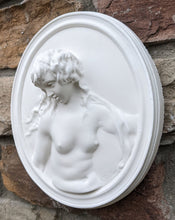 Load image into Gallery viewer, Claude Michel Clodion nude lady 3d sculpture Wall plaque relief art www.Neo-Mfg.com home decor 7.5&quot; museum reproduction 2pc
