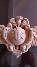Load image into Gallery viewer, Egyptian winged Scarab Wadjet Pediment hieroglyph Sculptural wall relief www.Neo-Mfg.com 22&quot;
