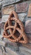 Load image into Gallery viewer, Celtic decor Trinity Knot triquetra Wall Plaque sculpture Irish www.Neo-Mfg.com 12"
