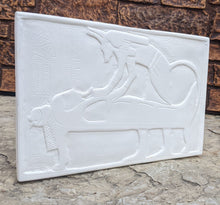 Load image into Gallery viewer, History Egyptian Anubis Sculptural wall relief Neo-Mfg 11"
