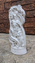 Load image into Gallery viewer, Loki Viking god pagan Northman sculpture wall plaque decor 9&quot; www.NEO-MFG.com wood carving
