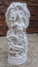 Load image into Gallery viewer, Loki Viking god pagan Northman sculpture wall plaque decor 9" www.NEO-MFG.com wood carving
