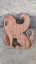 Load image into Gallery viewer, Griffin gryphons Winged lion wall Sculpture plaque set pair 9.5&quot; ea www.Neo-Mfg.com Home decor mystical
