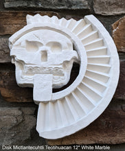 Load image into Gallery viewer, History Aztec Maya Artifact Carved Teotihuacan Disc of Death Sculpture Statue 12&quot; Tall www.Neo-Mfg.com Wall art
