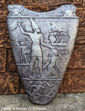 Load image into Gallery viewer, History Egyptian Palette of Narmer Sculptural wall relief www.Neo-Mfg.com 12.5&quot; Front side
