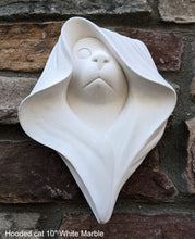 Load image into Gallery viewer, Animal cat feline cloak hood plaque Fragment relief www.Neo-Mfg.com 10&quot;
