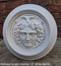 Load image into Gallery viewer, Medusa Gorgon Istanbul Artifact Carved wall plaque Sculpture Statue 12&quot; www.Neo-Mfg.com high relief
