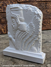 Load image into Gallery viewer, Historical Assyrian Shedu Persian winged bull Guardian of Persepolis relief sculpture ancient replica Sculpture www.Neo-Mfg.com 6.5"

