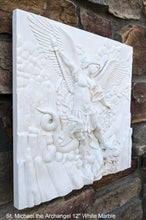 Load image into Gallery viewer, Historical religious Mythological St. Michael the Archangel wall angel 12" sculpture plaque Sculpture www.Neo-mfg.com
