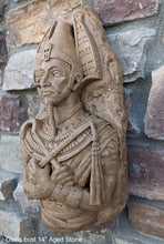 Load image into Gallery viewer, Egyptian Osiris fragment torso Sculptural wall relief bust www.Neo-Mfg.com 14&quot;
