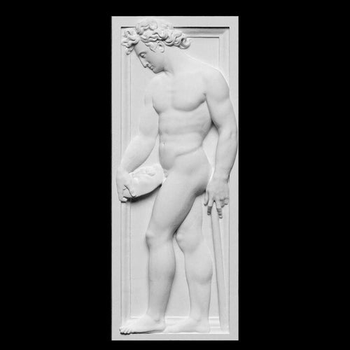 Roman Greek Nude male Baccio Bandinello Stone Carving Sculpture Wall relief 17