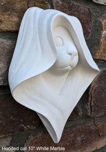 Load image into Gallery viewer, Animal cat feline cloak hood plaque Fragment relief www.Neo-Mfg.com 10&quot;
