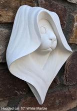 Load image into Gallery viewer, Animal cat feline cloak hood plaque Fragment relief www.Neo-Mfg.com 10&quot;
