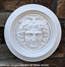 Load image into Gallery viewer, Medusa Gorgon Istanbul Artifact Carved wall plaque Sculpture Statue 12&quot; www.Neo-Mfg.com high relief
