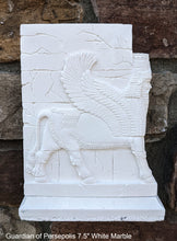Load image into Gallery viewer, Historical Assyrian Lamassu Persian winged bull Guardian of Persepolis relief sculpture ancient replica Sculpture www.Neo-Mfg.com 7.5"
