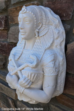 Load image into Gallery viewer, Egyptian Cleopatra fragment torso Sculptural wall relief bust www.Neo-Mfg.com 14&quot;
